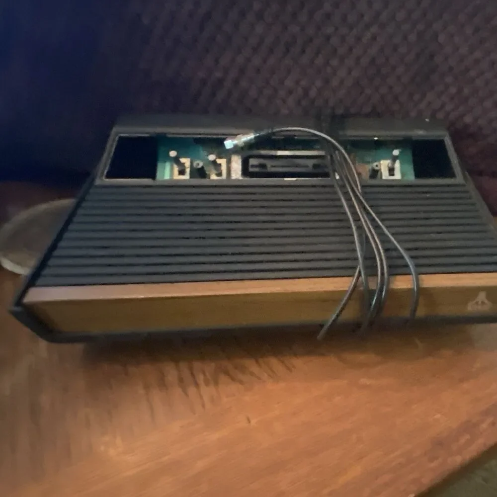 Atari 2600A CX-2600A Console w/ 3 Joysticks, 2 Paddle Joysticks & Power Adapter